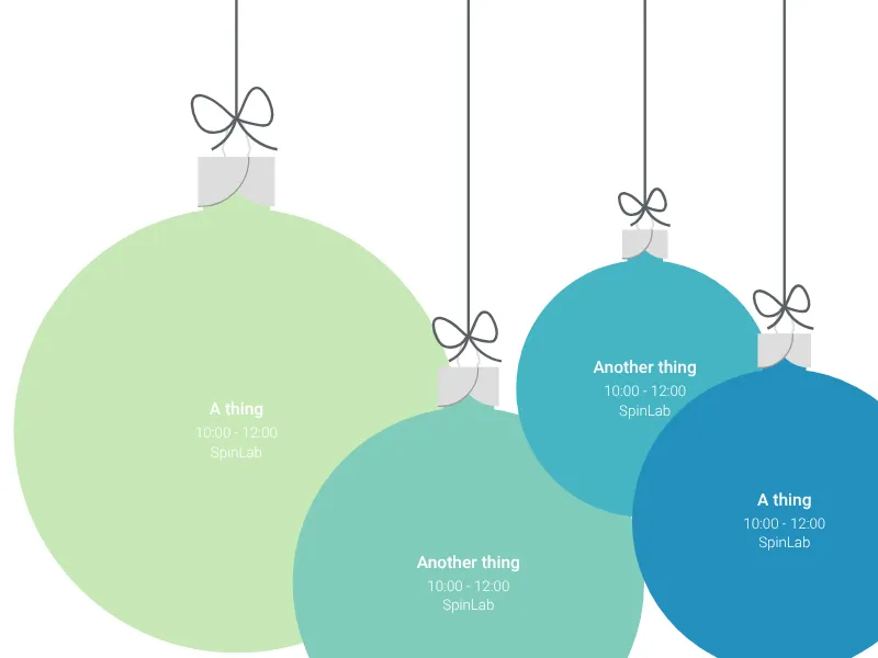 Christmas Bar Chart alternative: Christmas Ball Chart