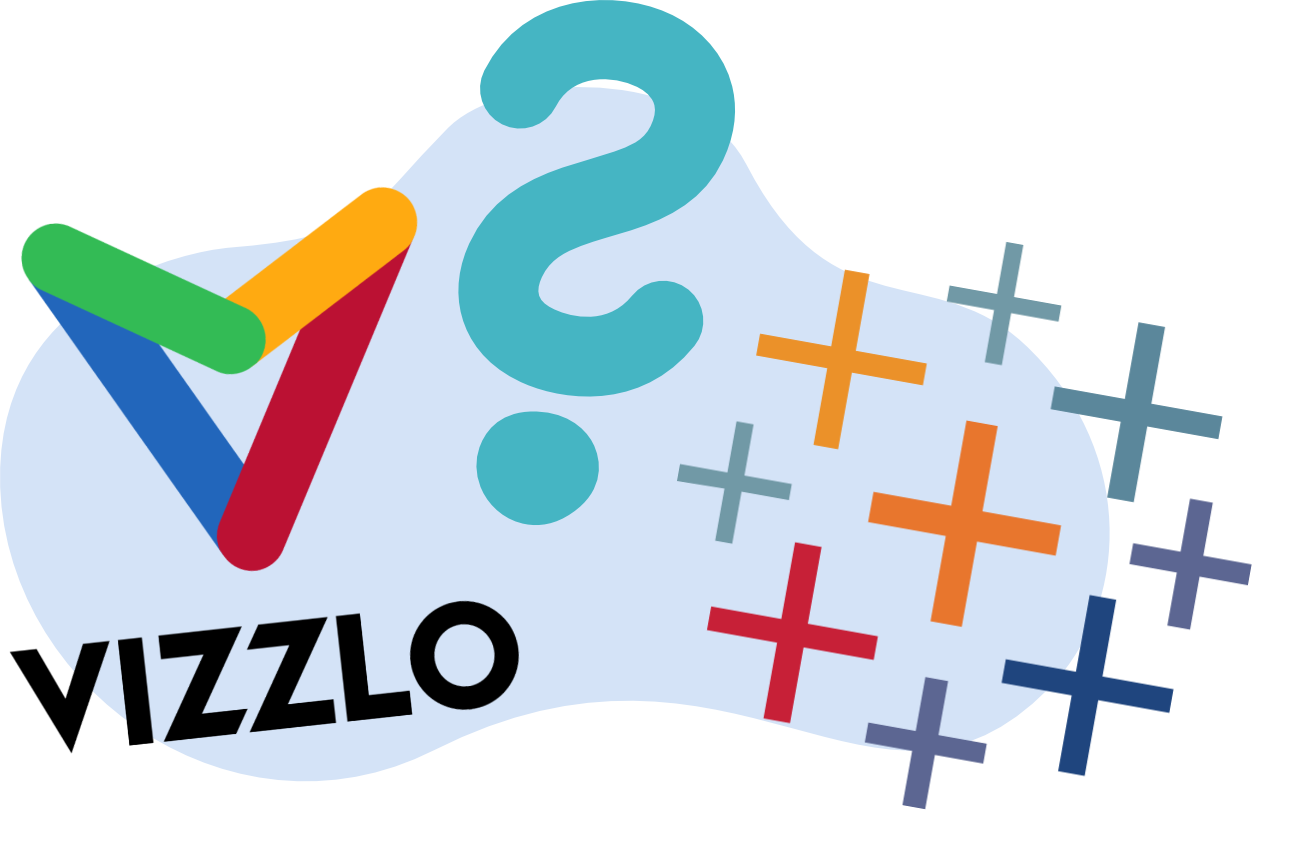 Vizzlo and Tableau logos